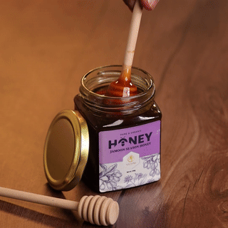 Raw Unprocessed Jamoon Season Honey - Benefits For Skin (500 gm)