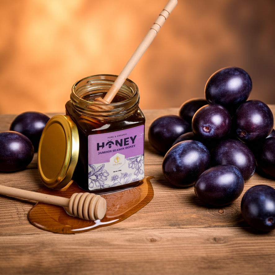 Raw Unprocessed Jamoon Season Honey - (100 gm)