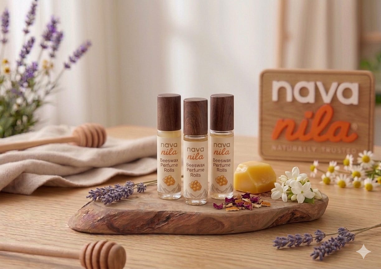 Navanila Beeswax Perfume Rolls