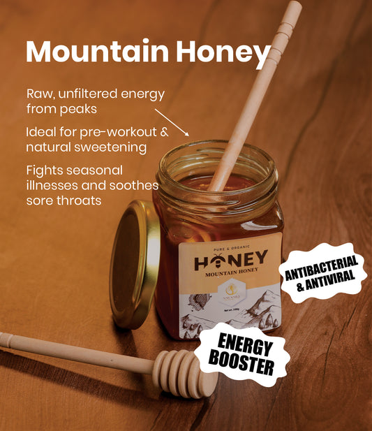 Raw Mountain Honey - Immunity Booster (500 gm) 
